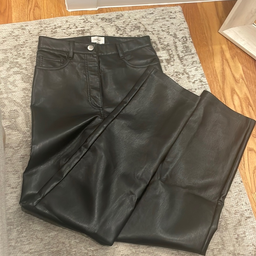 Aritzia Wilfred leather jeans
